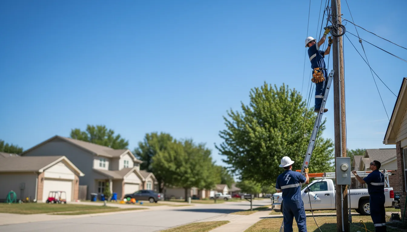 Residential electrician providing installation services in Rushsylvania, OH